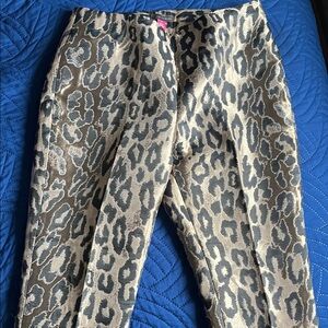 Leopard Print Dress Pants by Vince Camuto
